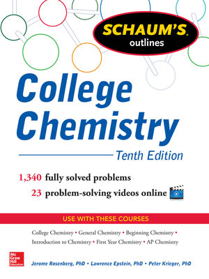 cover image of Schaum's Outline of College Chemistry